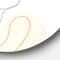 Designart - One Line Drawing of Young Woman In Pastel Tones - Modern Metal Circle Wall Art